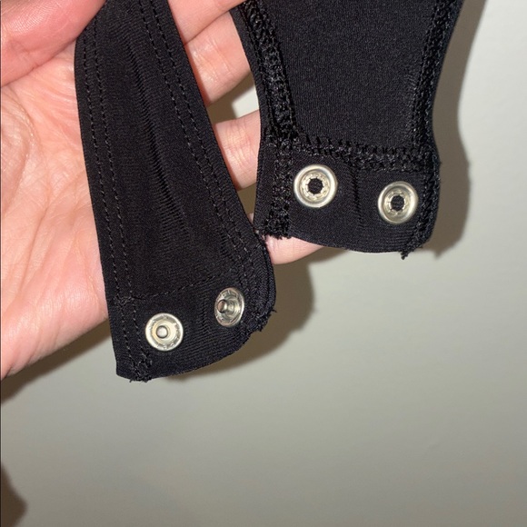 Express Black Draped Bodysuit - Picture 6 of 10